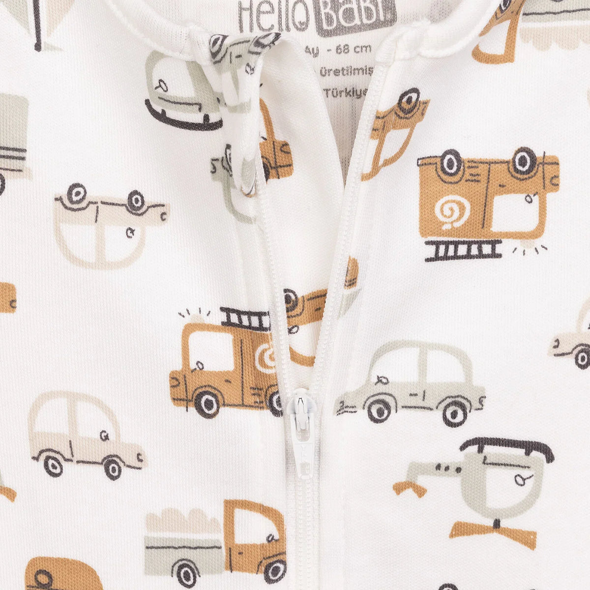 HelloBaby Long Sleeve Baby Sleepsuit with Feet (Newborn to 9 Months)