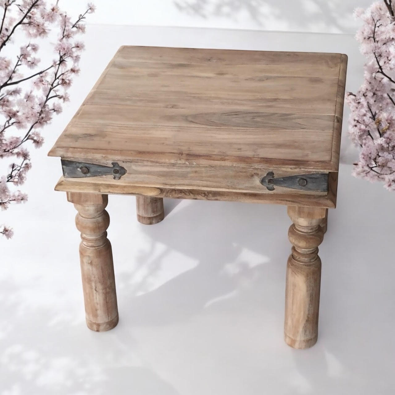 45CM WOODEN SQUARE TABLE