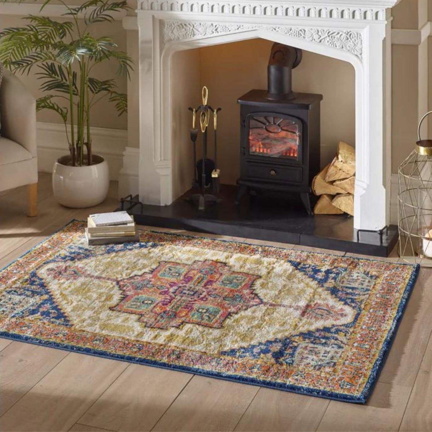 Granada Multicolour Vintage Rug | Amber