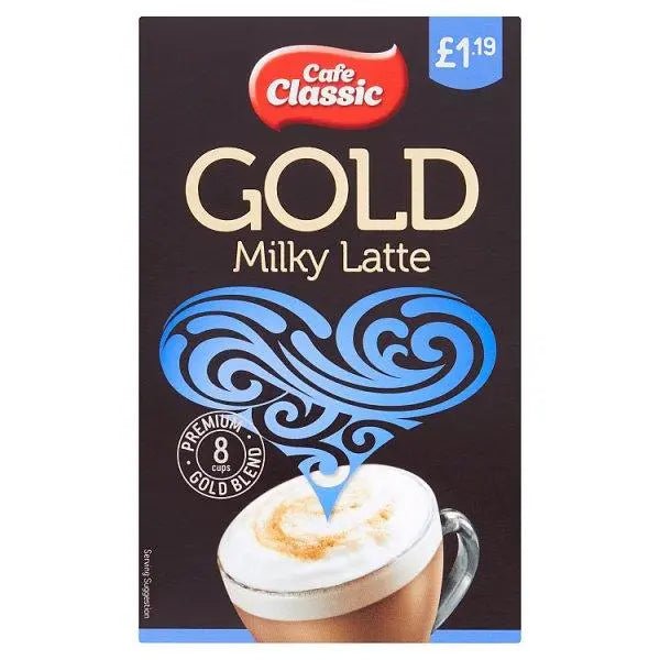 Cafe Classic Gold Milky Latte 8 x 14g (112g) (Case of 8)