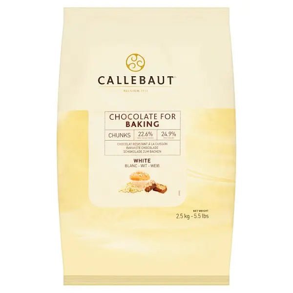 Callebaut Chocolate for Baking Chunks White 2.5kg