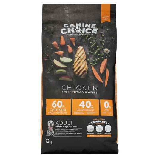 Canine Choice Super Premium Gf Large Adult Dry Chicken 12kg