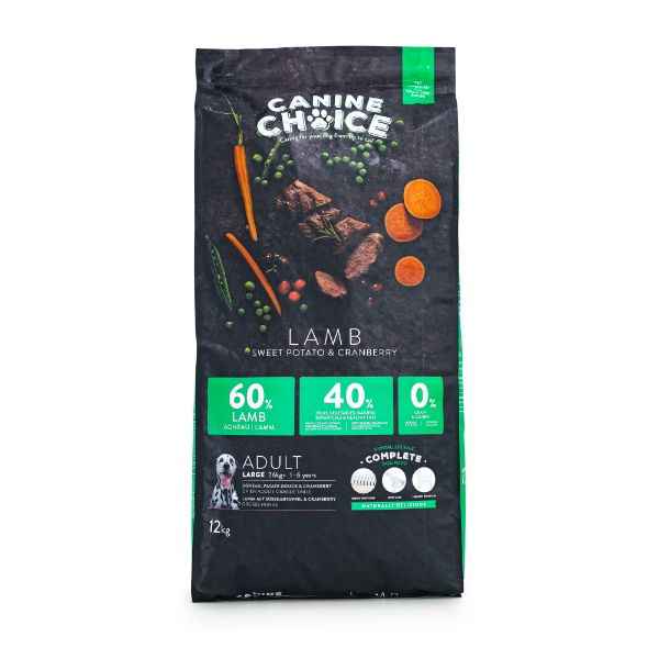 Canine Choice Super Premium Gf Large Adult Dry Lamb 12kg