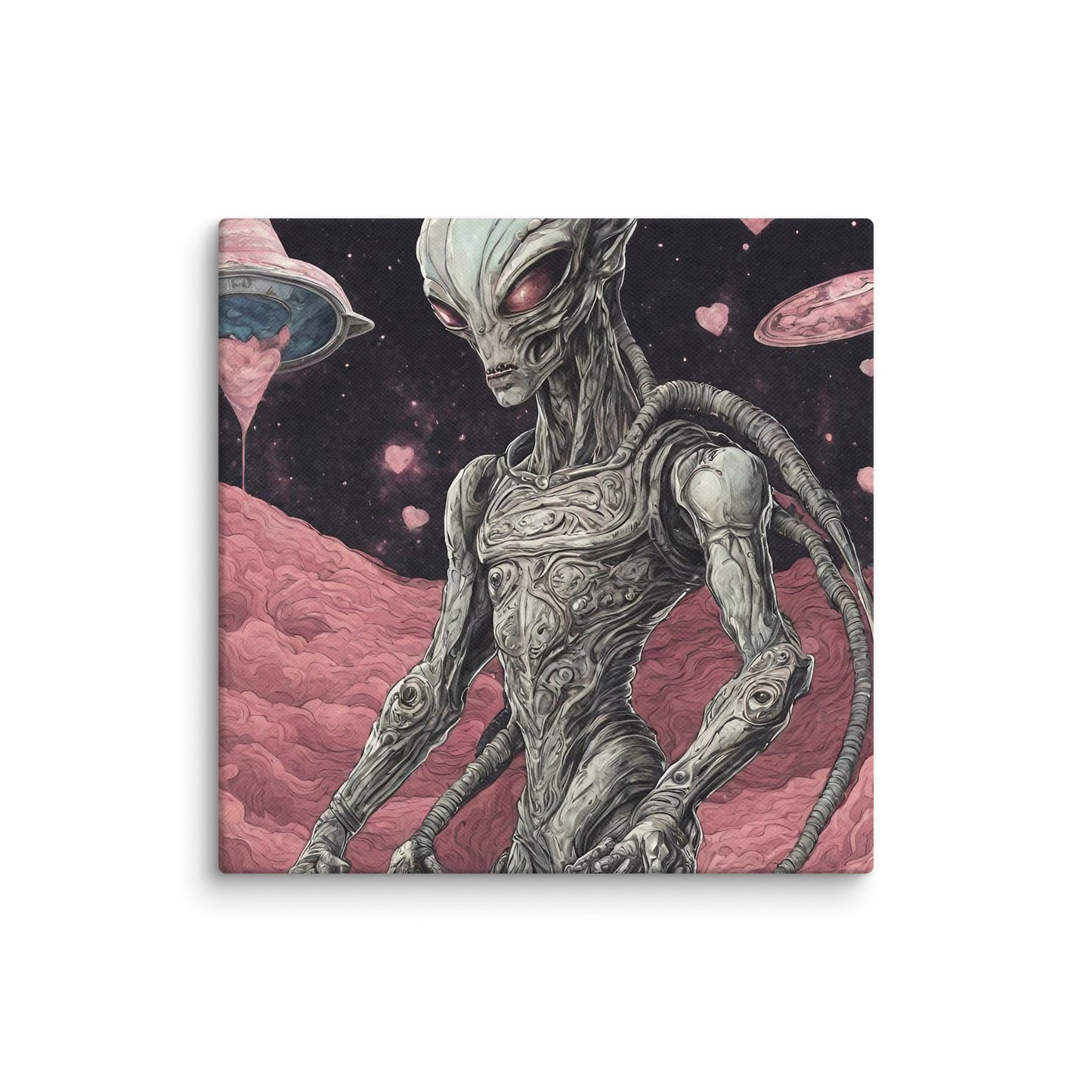 Alien Landscape Canvas Print — AI Wall Art