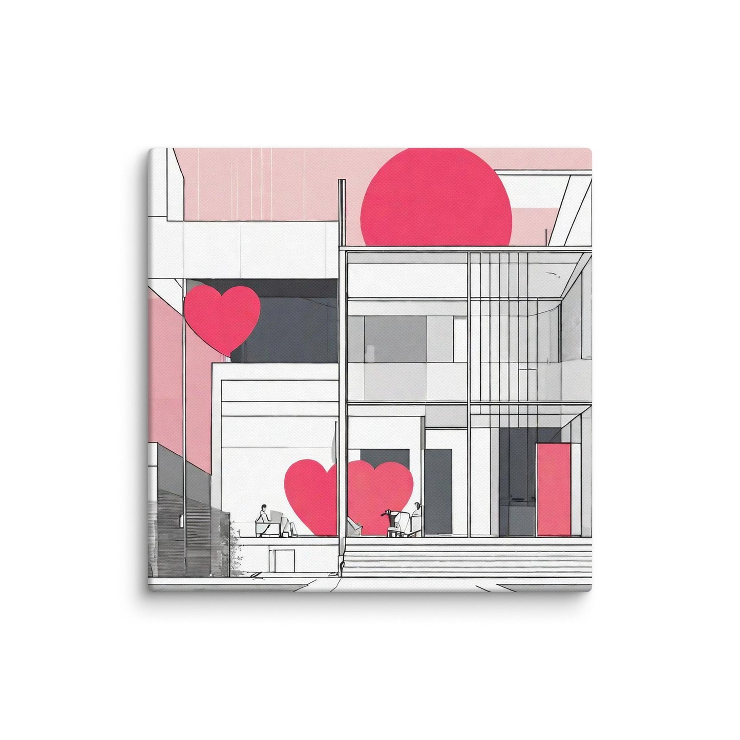 Architectural Canvas Print — AI Wall Art