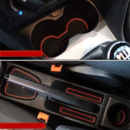 Car Non-slip Interior Door Cup Cushion Mat 9pcs for VW Polo 2011-2015