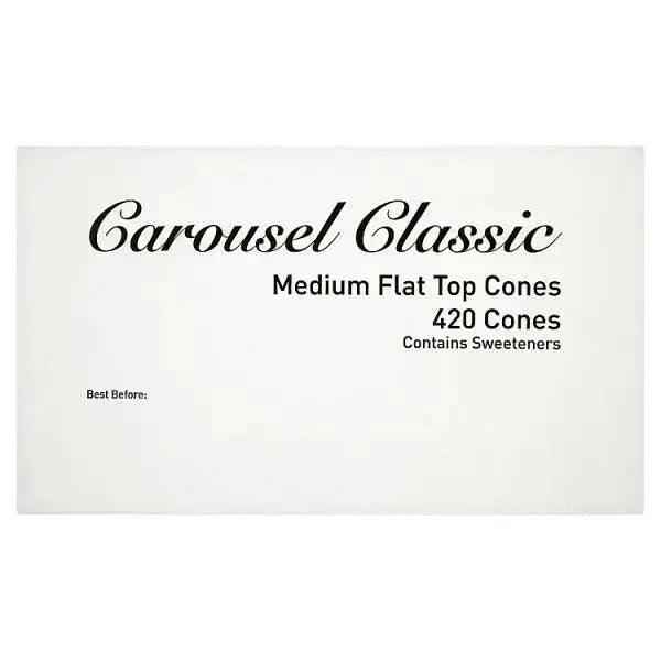 Carousel Classic Medium Flat Top Cones 420 Cones