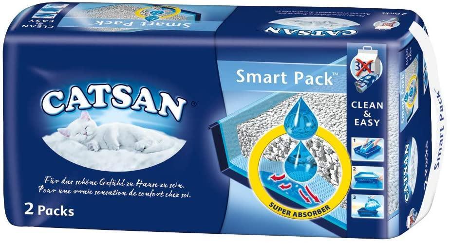 Catsan Smart Pack Cat Litter 2 x 4L - Case of 2