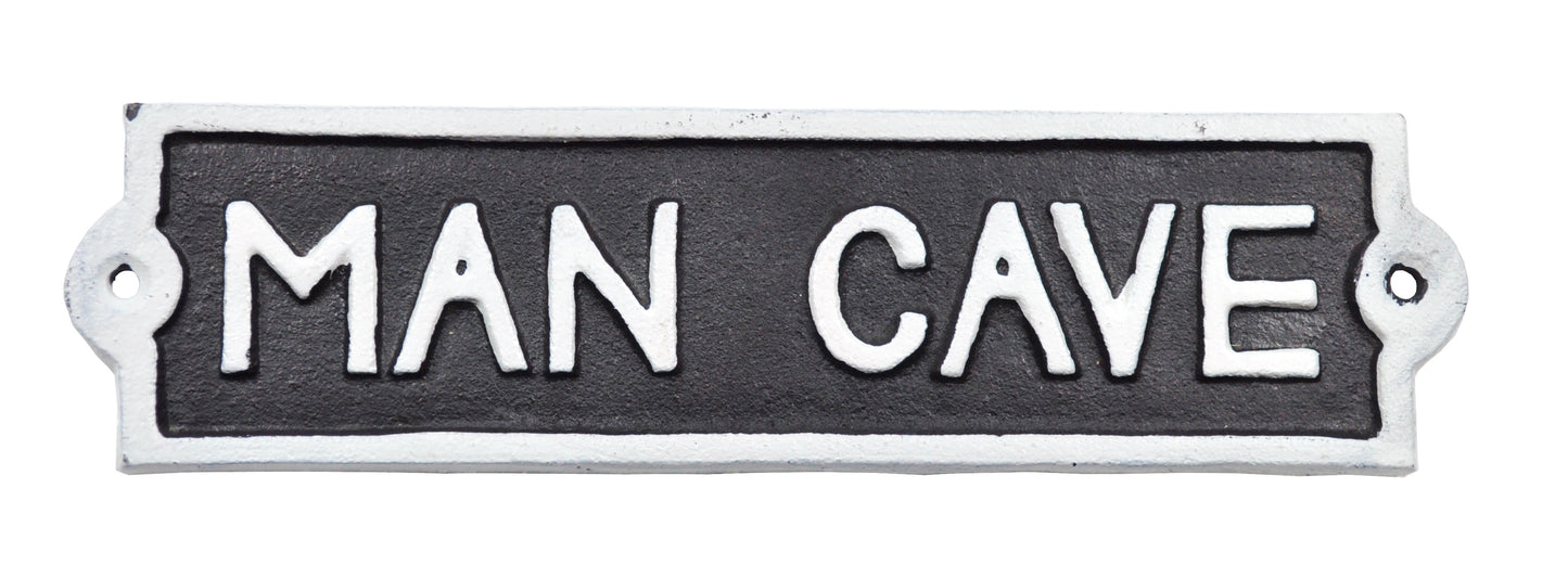22CM ALUMINIUM MAN CAVE SIGN