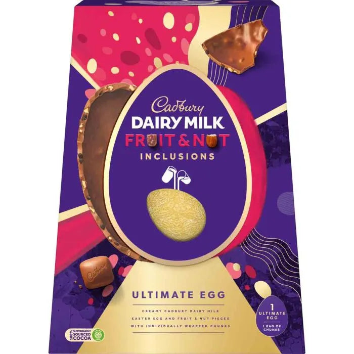4 x Cadbury Fruit & Nut Ultimate Egg - 398g