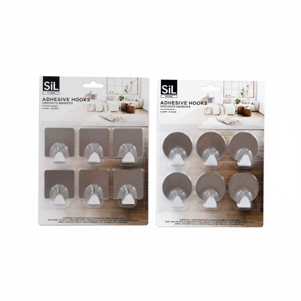 Stainless steel adhesive hooks