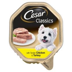 CESAR Classics Dog Tray with Chicken and Turkey in Loaf 150g