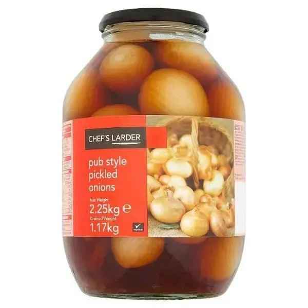 Chef's Larder Pub Style Pickled Onions 2.25kg (Drained Weight 1.17kg)