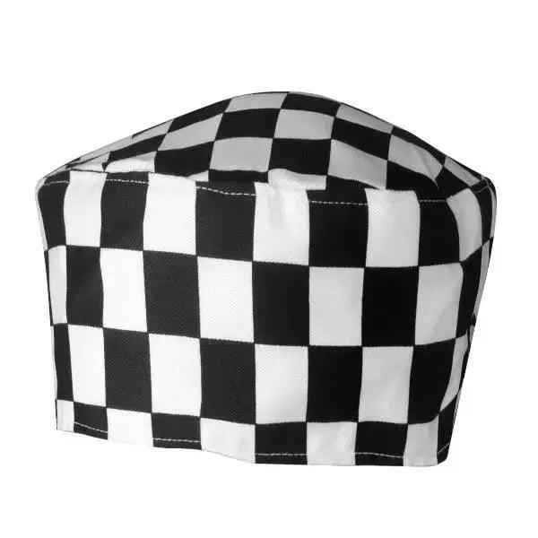 Chef Skull Cap Black Denim, Grey Denim and Black-White Check(Pack of 2)