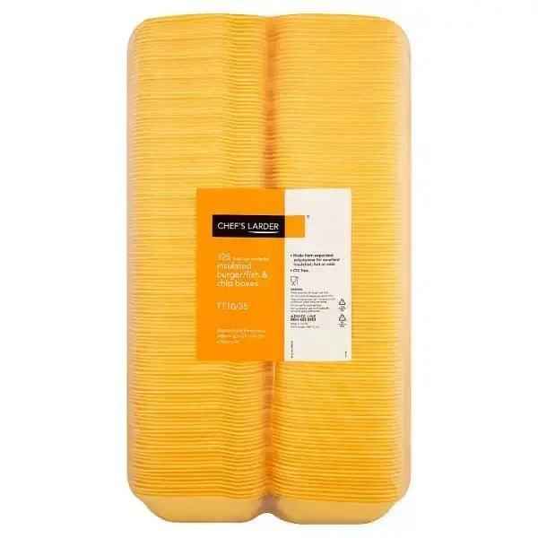 Chefs Larder 125 Insulated Burger-Fish and Chip Boxes TT10-35