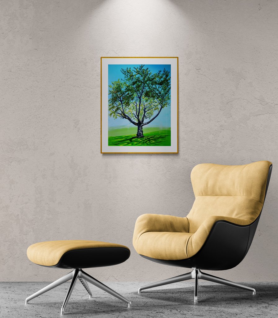 Cherry Tree, acrylic original painting