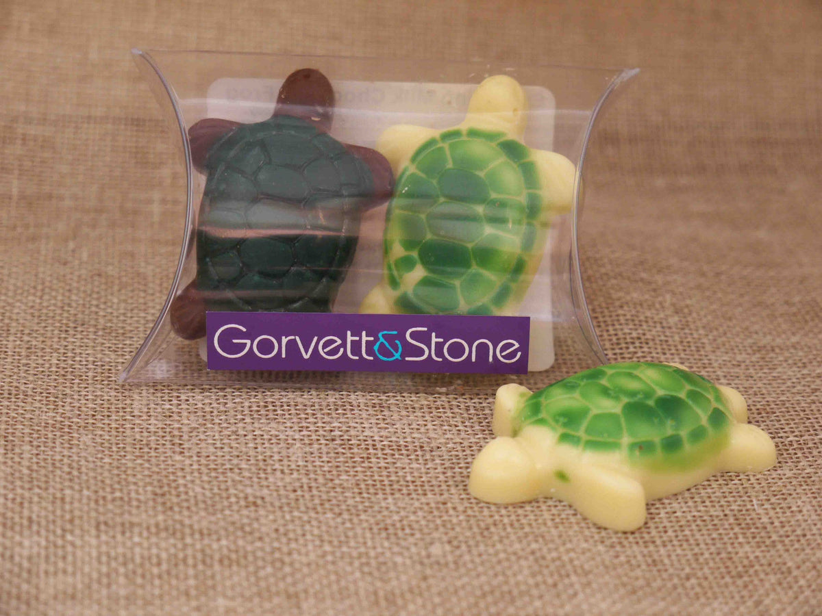 Turtles in Milk and White Chocolate