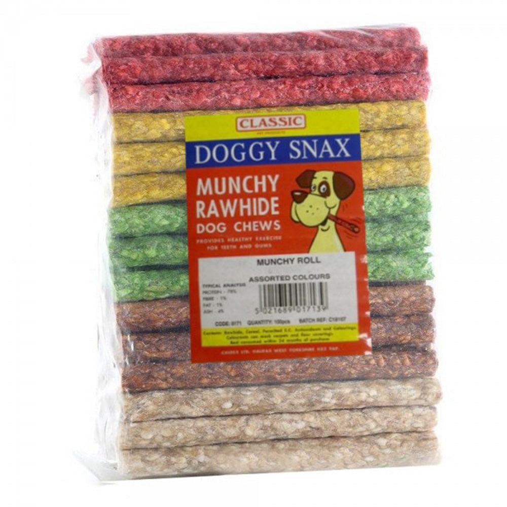 Classic Munchy Rolls Assorted Colours 15cm - Case of 50