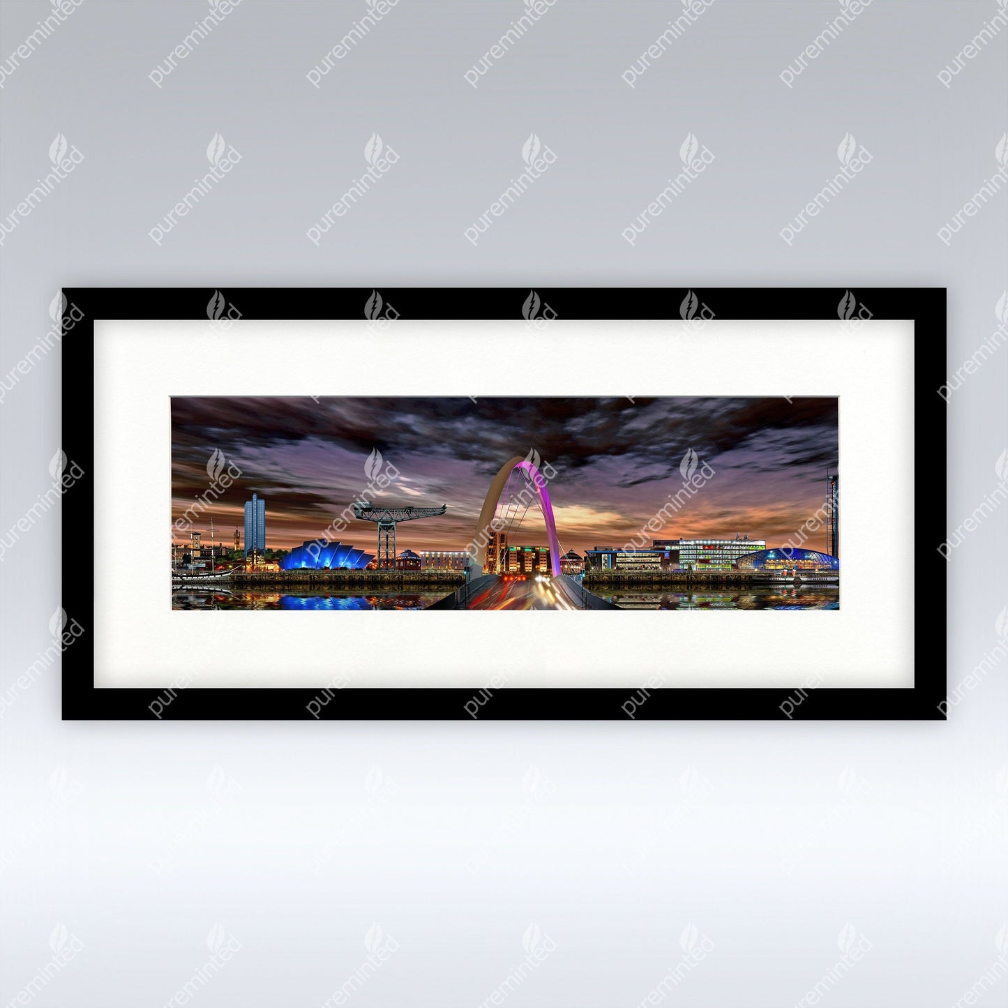 Clydeside Dark Sky - Mounted Print