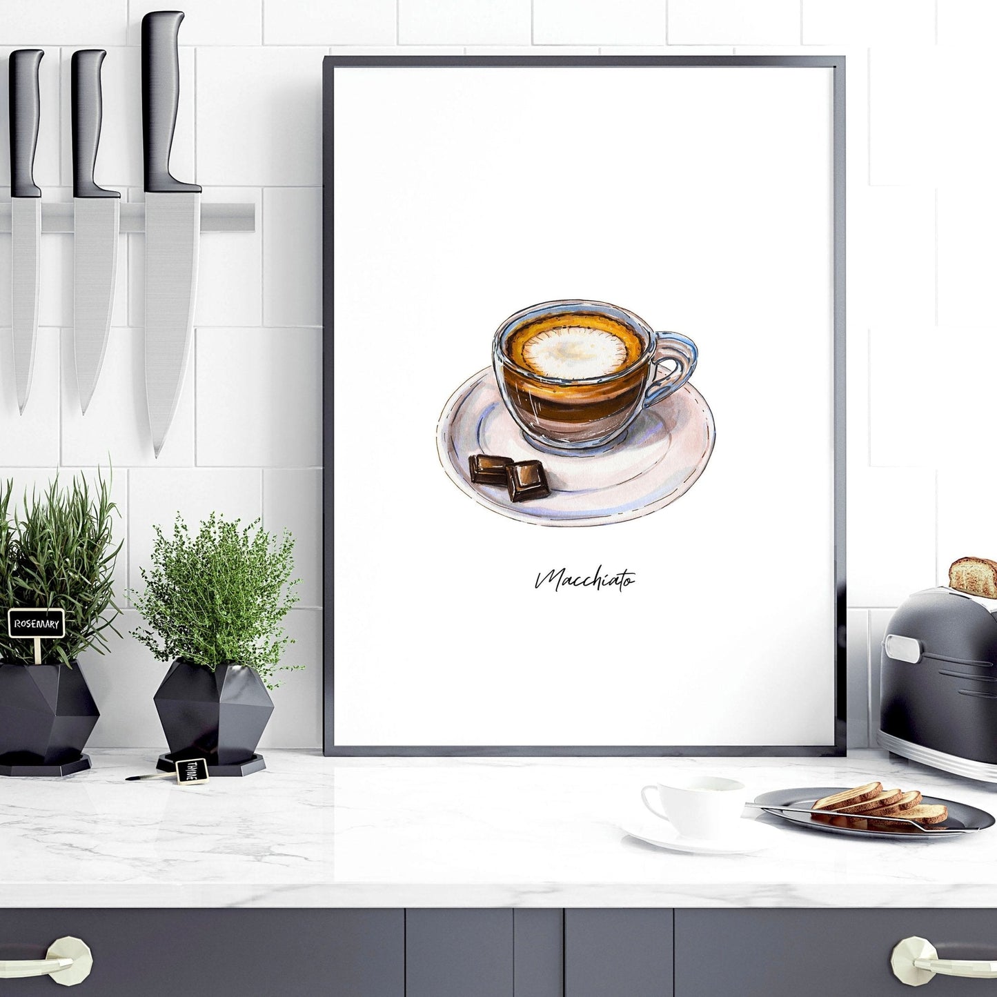 Coffee art prints | set of 3 wall art