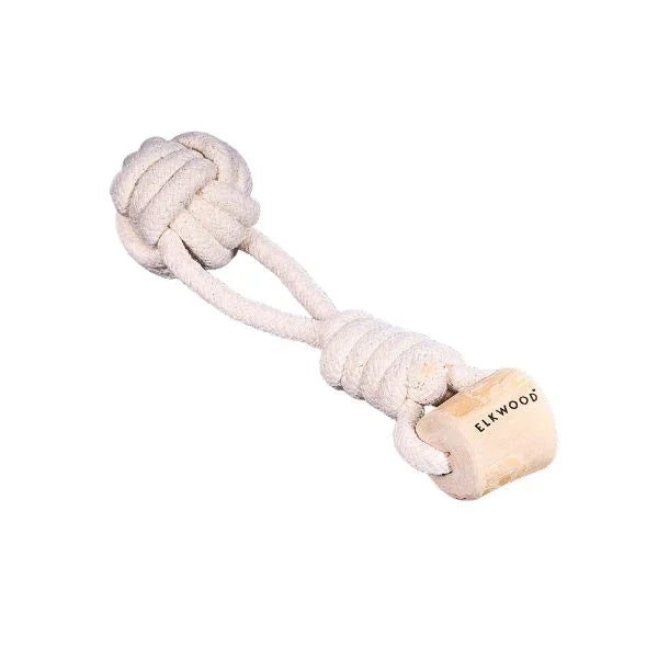 Coffee Wood Knot & Ball Toy