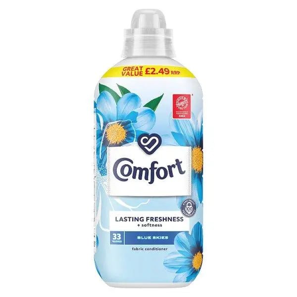 Comfort Fabric Conditioner Blue Skies 33 washes (990 ml) (Case of 8)