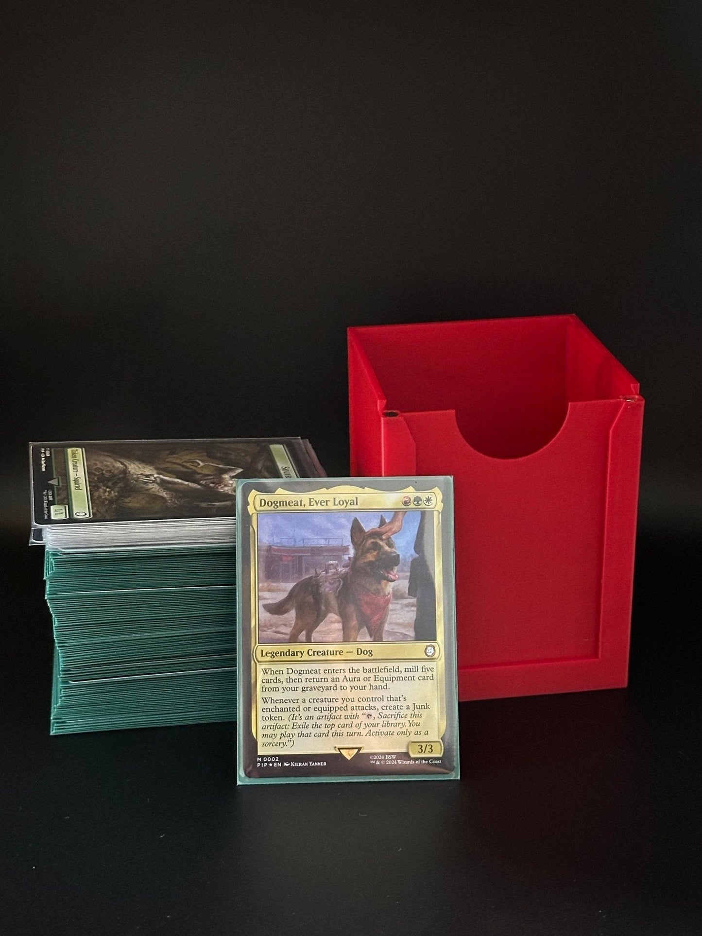Commander Deck Box for Magic the Gathering (Magnetised) - Fits 100 + Single Sided Sleeved Cards and Passes the Shake Test - See Video