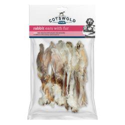 Cotswold Raw Rabbit Ear with Fur, 100g - Case of 25