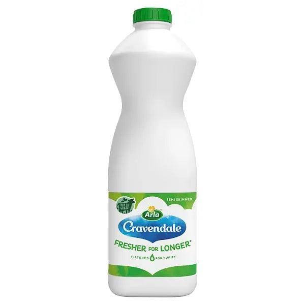 Cravendale Filtered Fresh Semi Skimmed Milk 1L Fresher for Longer (Case of 6)