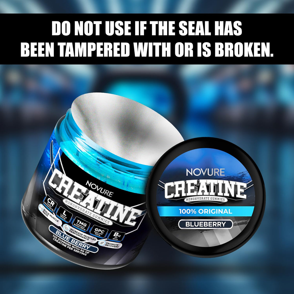 Creatine Monohydrate Gummies 5000mg ā Vegan, Sugar-Free, Made in USA | 120 Gummies (30 Servings)