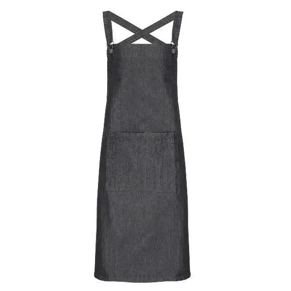 Cross Back Barista Apron Black, Black Denim, Indigo Denim, Grey Denim