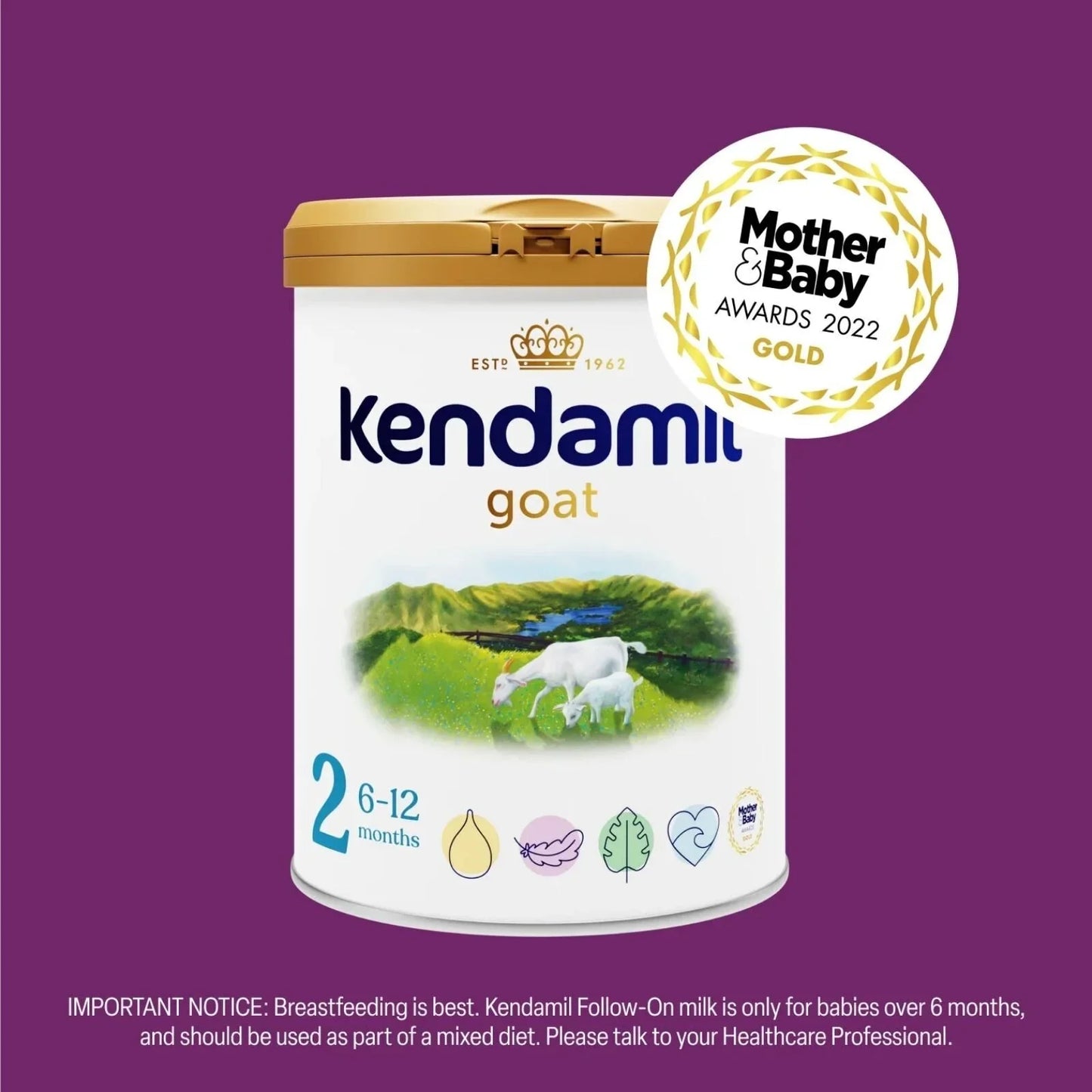 Kendamil Stage 2 Goat Follow-On Milk 6-12 months 800g