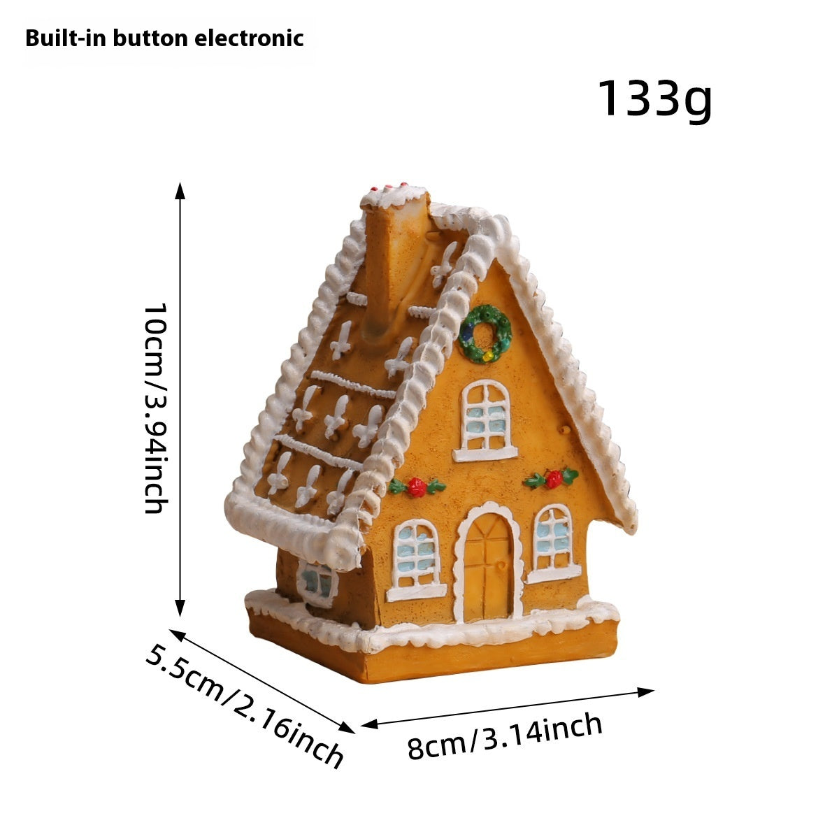 Christmas Small House Micro Landscape Luminous House Furnishings Ornaments