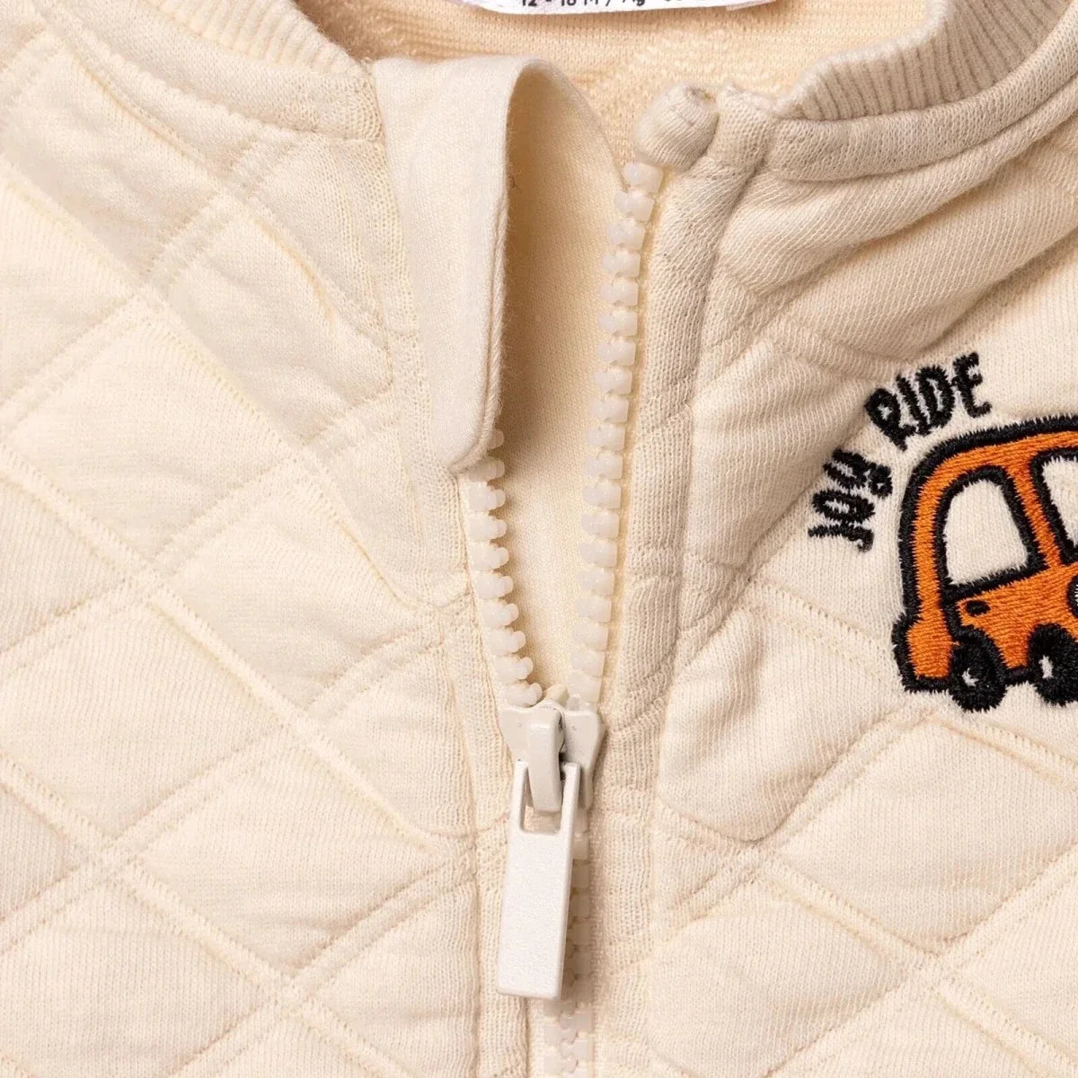 HelloBaby Grandad Collar Quilted Baby Cardigan (6-9 Months to 4-5 Years)