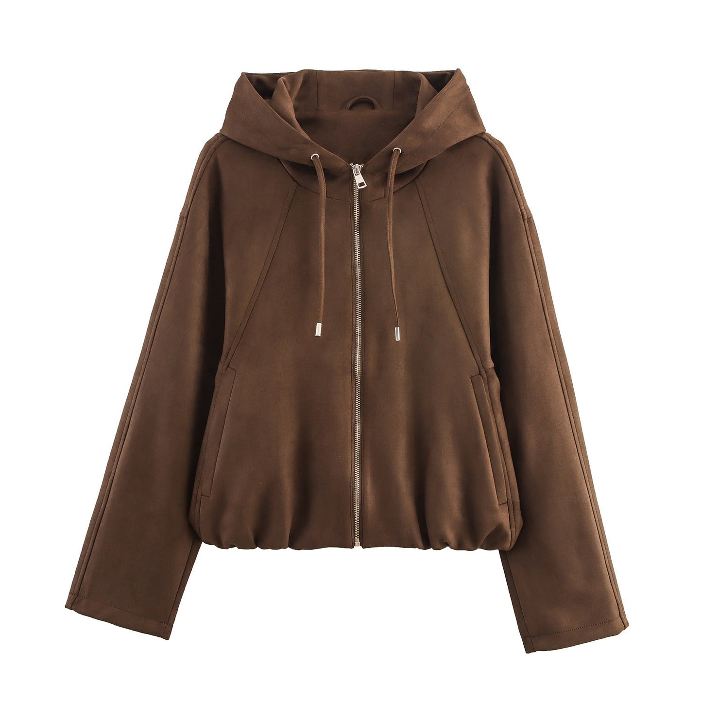 Women's European And American Style Hooded Bomber Jacket