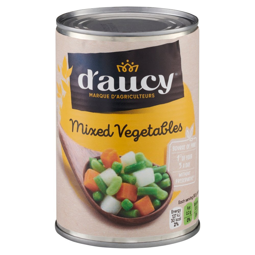 D'Aucy Mixed Vegetables 400g (Case of 6)
