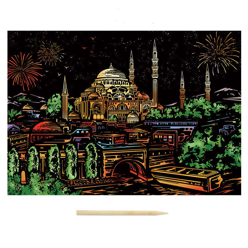 Nightview Living Room Decoration Painting