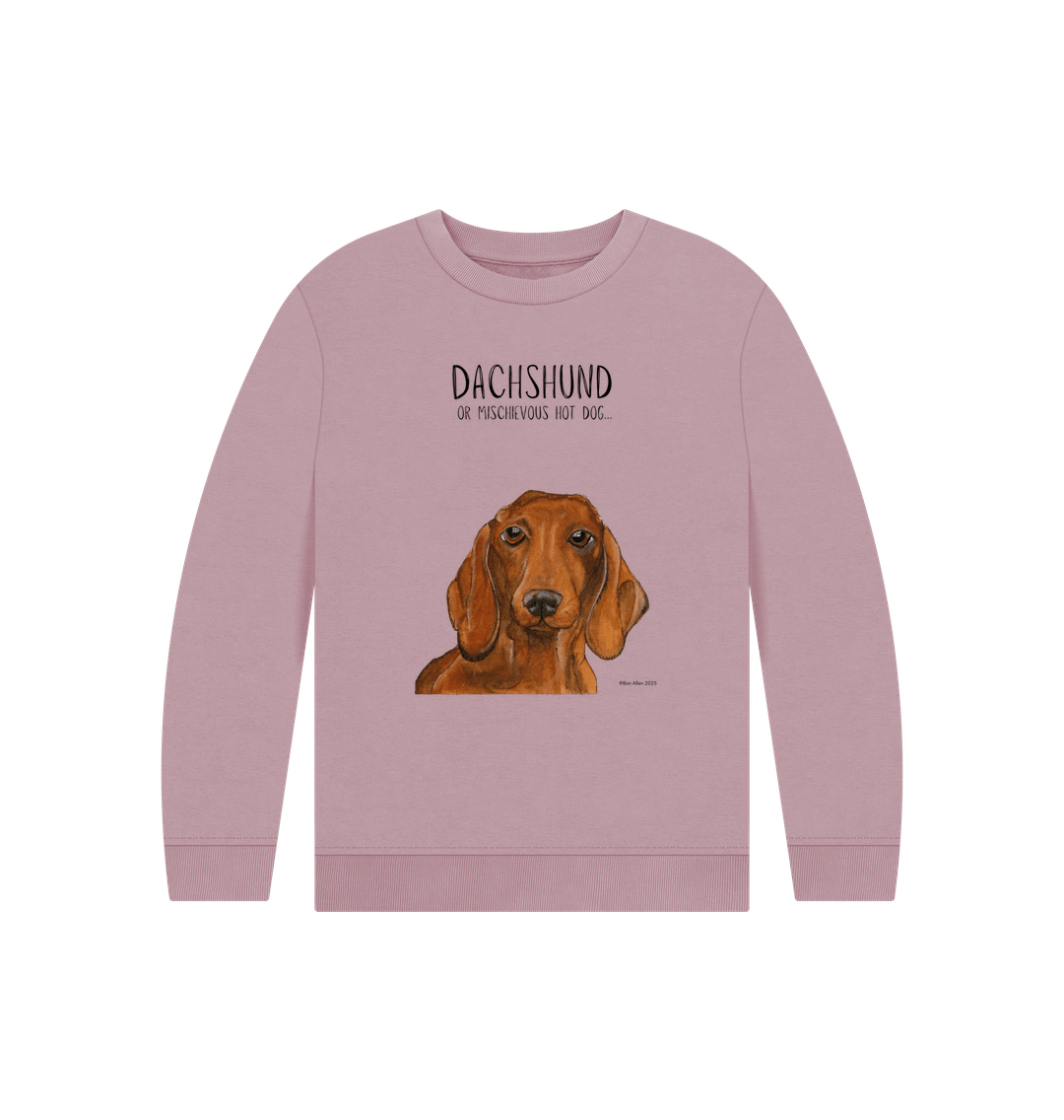 Snuggly Sausage Dog Kids' Sweatshirt – Ethically Made Cuteness!