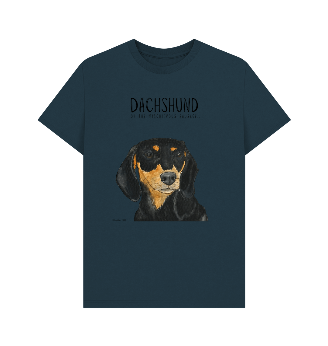 Black & Tan Dachshund Tee – Mischievous Hot Dog Energy!