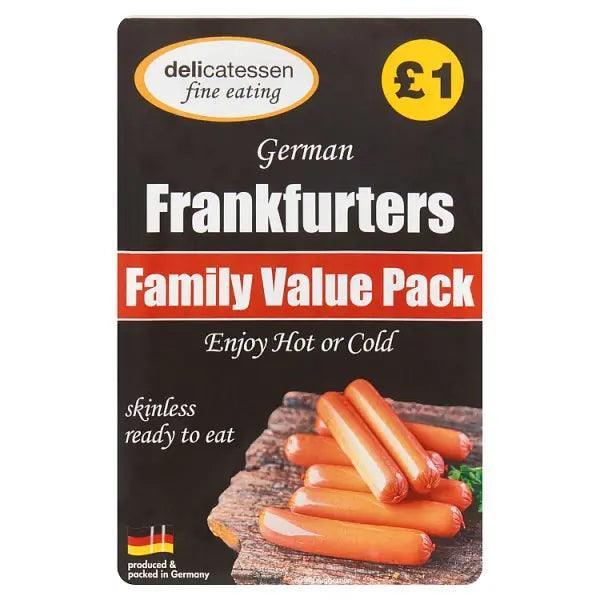 Delicatessen Fine Eating German Frankfurters 12 x 20g (240g) (Case of 9)