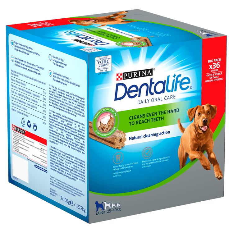 DentaLife Large Dog 1272g 36 Sticks - Case of 2