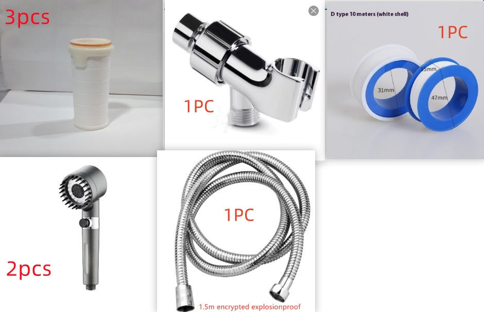 Snowflake Spray Filter Purified Water Pressurized Showerhead Nozzle