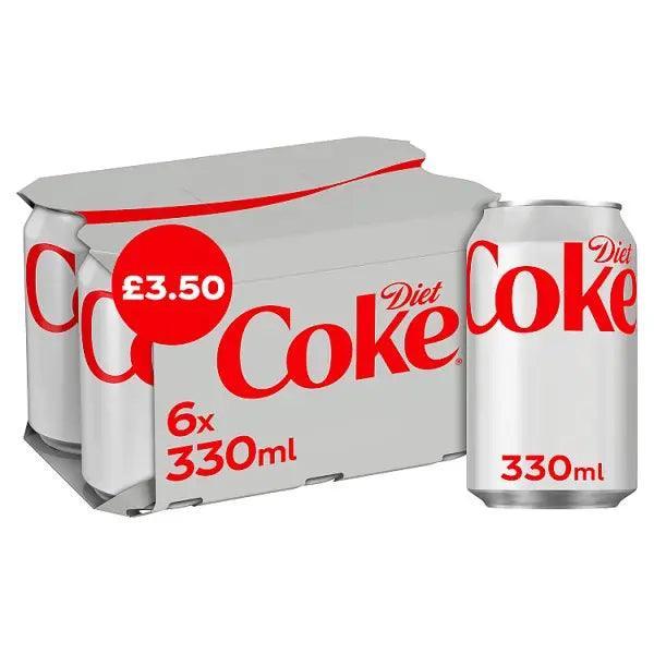 Diet Coke 6 x 330ml (Case of 4)