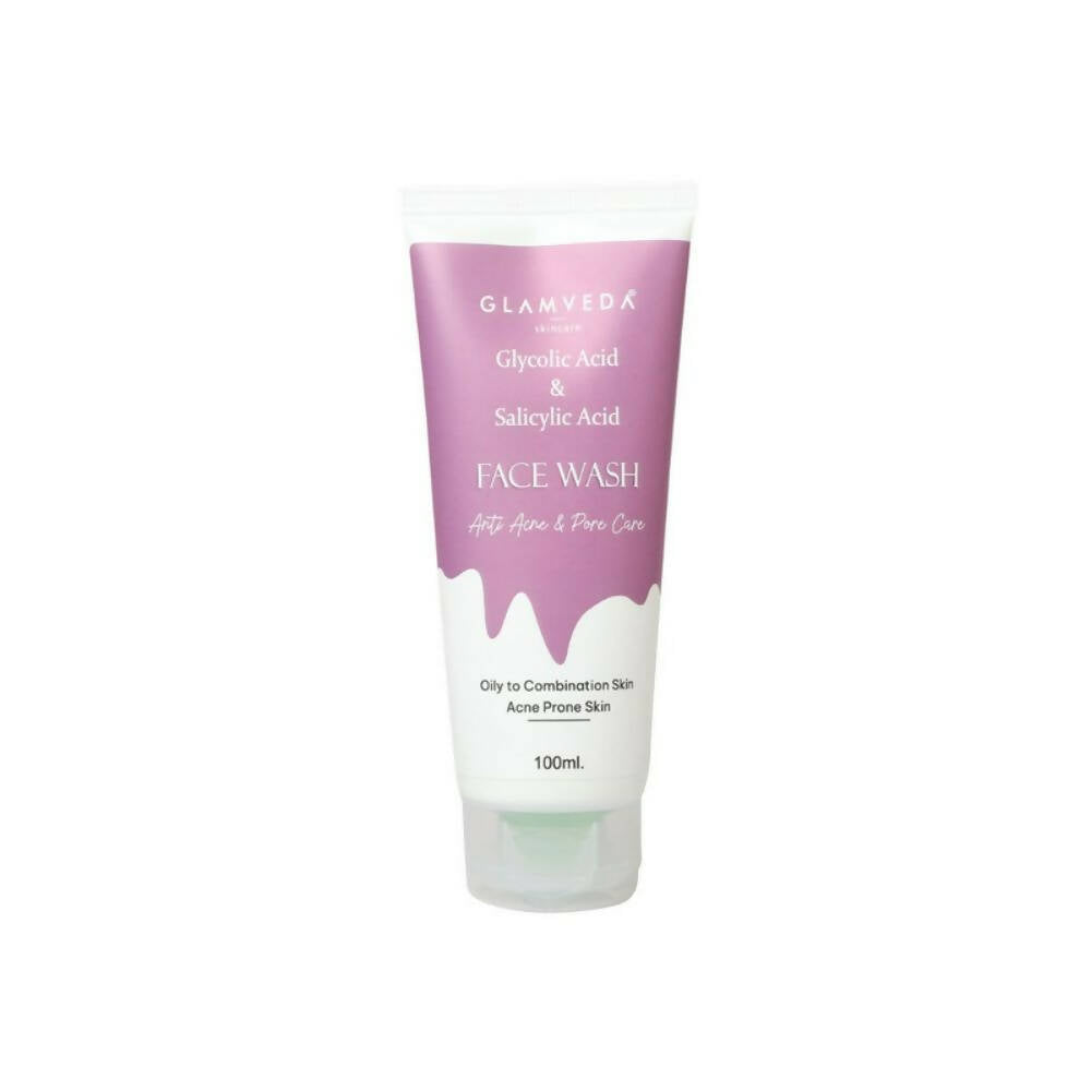 Glamveda Glycolic Acid & Salicylic Acid Anti Acne Face Wash