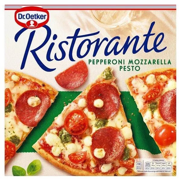 Dr. Oetker Ristorante Pepperoni Mozzarella Pesto Pizza 360g - (Case of 7)