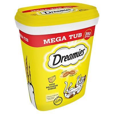 Dreamies Cheese Cat Treats Mega Tub 350g - Case of 2
