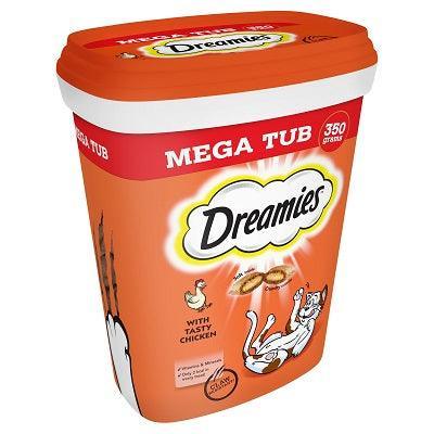 Dreamies Chicken Cat Treats Mega Tub 350g - Case of 2