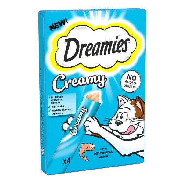 Dreamies Creamy Salmon Cat Treats 40g - Case of 11