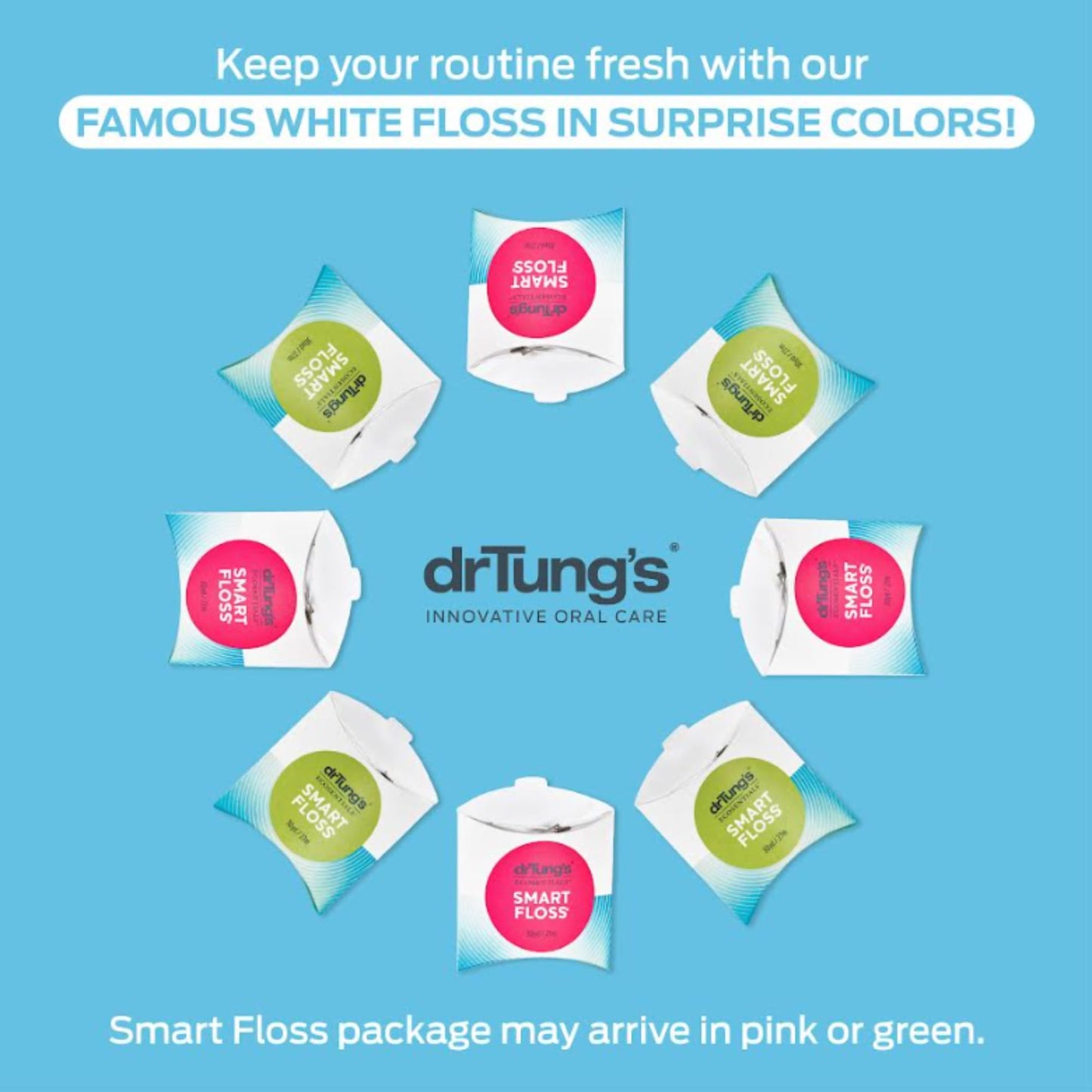 DrTung's Smart Floss - Natural Expanding Cardamom Floss (Pack of 11) - BPA & PTFE Free