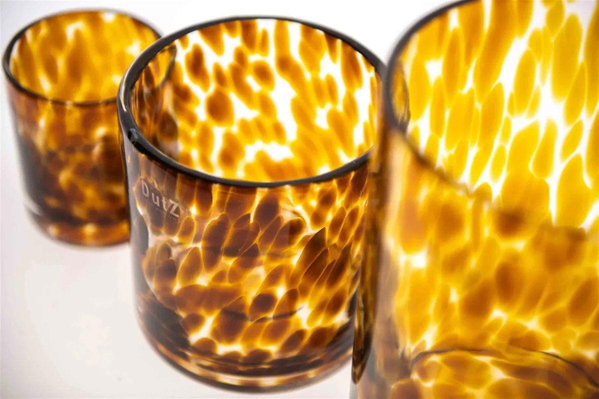 CYLINDER Vase candleholder Pot - LEOPARD BROWN Colour by DutZ